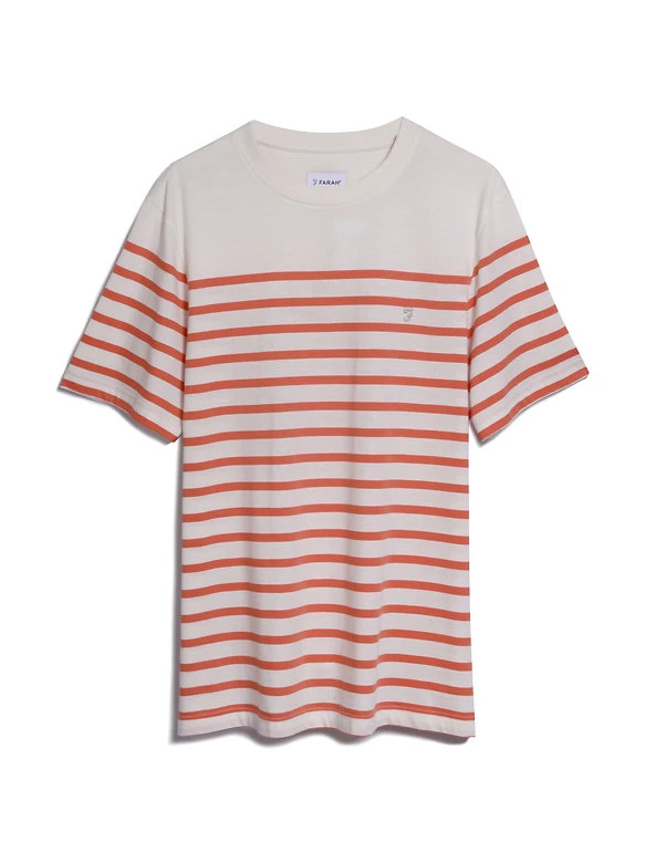Farah Men's T-shirts Organic Cotton Striped T-Shirt 4 Farah Men's T-shirts Organic Cotton Striped T-Shirt - Image 2