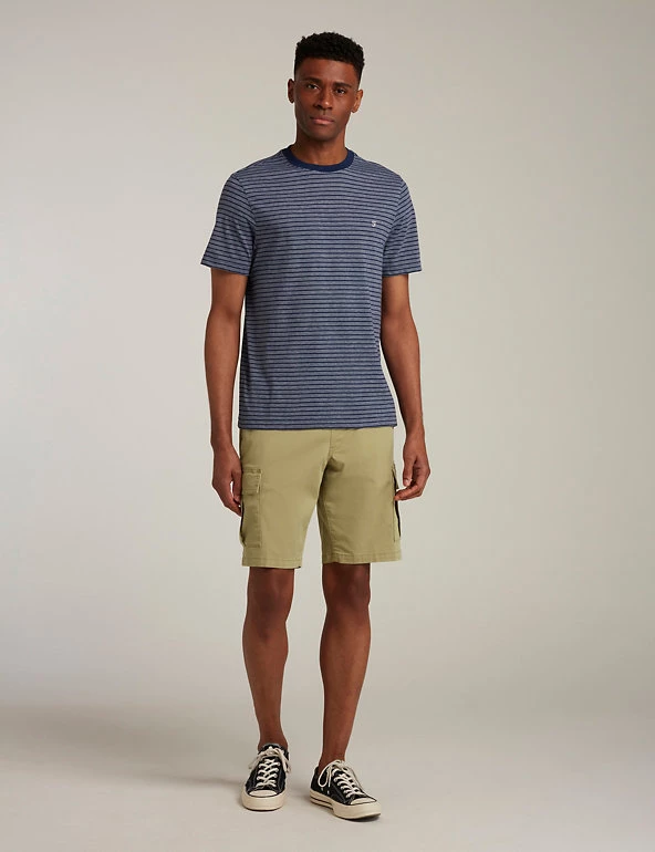 Farah Men's T-shirts Cotton Rich Striped T-Shirt 3 Farah Men's T-shirts Cotton Rich Striped T-Shirt