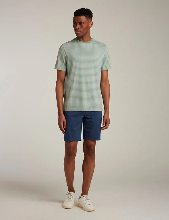 Farah Men's T-shirts Cotton Rich Striped T-Shirt 6 Farah Men's T-shirts Cotton Rich Striped T-Shirt - Image 4