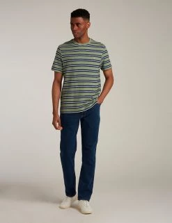 Farah Men's T-shirts Organic Cotton Striped T-Shirt