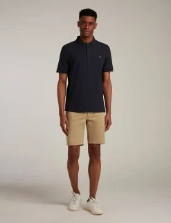 Farah Men's Polo Shirts Organic Cotton Pique Polo Shirt