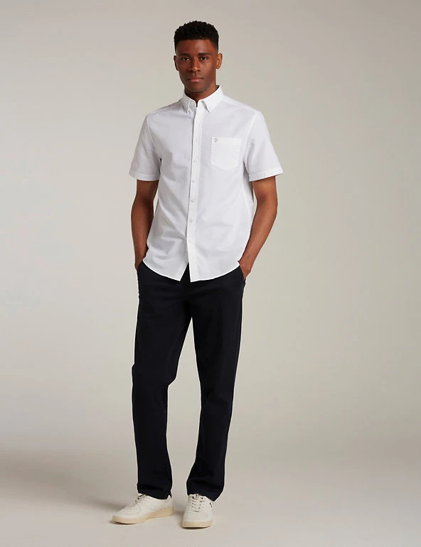 Farah Men's Shirts Cotton Blend Oxford Shirt 3 Farah Men's Shirts Cotton Blend Oxford Shirt