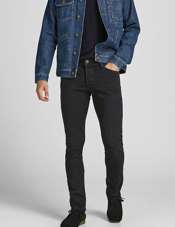 JACK & JONES Men's Jeans Slim Fit 5 Pocket Jeans 3 JACK & JONES Men's Jeans Slim Fit 5 Pocket Jeans