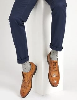 Jones Bootmaker Men's Shoes Leather Goodyear Welted Brogues