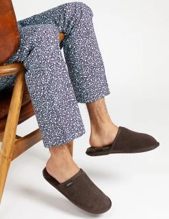 Jones Bootmaker Men's Slippers Suede Mule Slippers