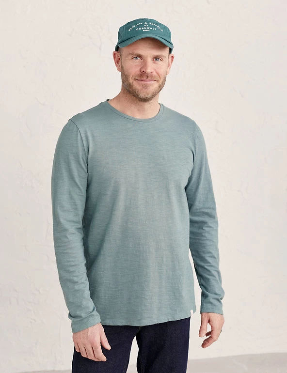Seasalt Cornwall Men's T-shirts Organic Cotton Long Sleeve T-Shirt 12 Seasalt Cornwall Men's T-shirts Organic Cotton Long Sleeve T-Shirt - Image 10
