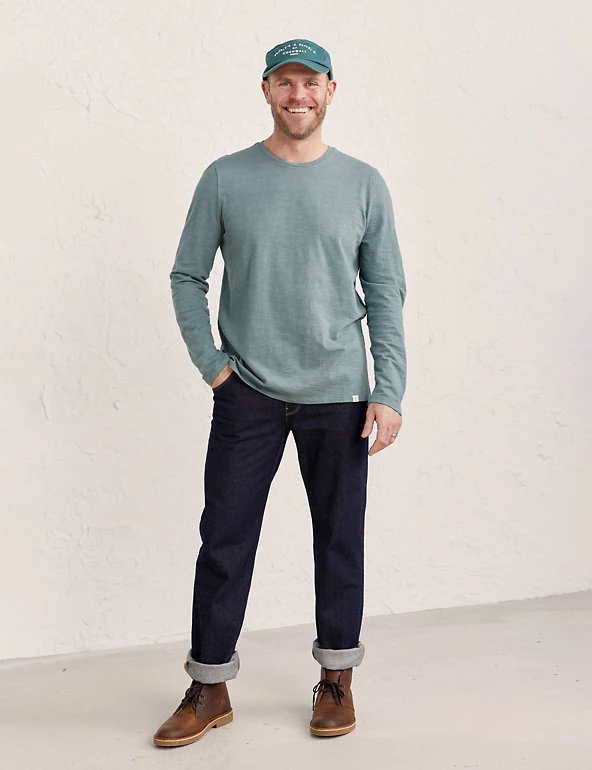 Seasalt Cornwall Men's T-shirts Organic Cotton Long Sleeve T-Shirt 14 Seasalt Cornwall Men's T-shirts Organic Cotton Long Sleeve T-Shirt - Image 12