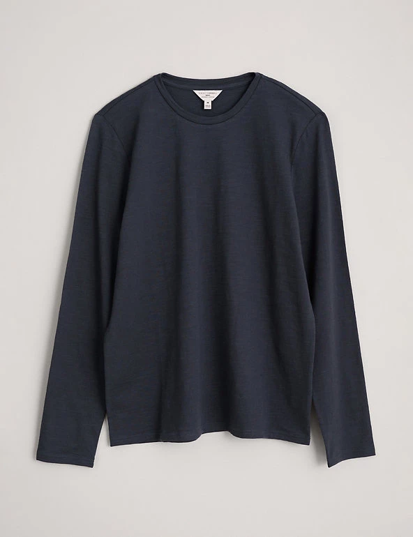 Seasalt Cornwall Men's T-shirts Organic Cotton Long Sleeve T-Shirt 4 Seasalt Cornwall Men's T-shirts Organic Cotton Long Sleeve T-Shirt - Image 2