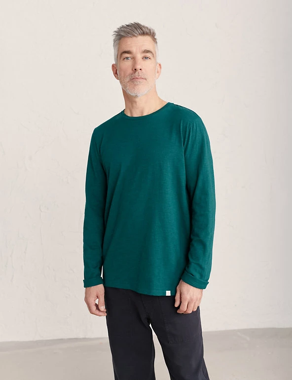 Seasalt Cornwall Men's T-shirts Organic Cotton Long Sleeve T-Shirt 17 Seasalt Cornwall Men's T-shirts Organic Cotton Long Sleeve T-Shirt - Image 15