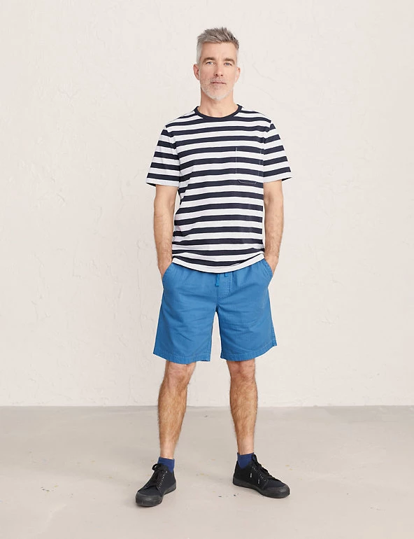 Seasalt Cornwall Men's T-shirts Organic Cotton Crew Neck Striped T-Shirt 5 Seasalt Cornwall Men's T-shirts Organic Cotton Crew Neck Striped T-Shirt - Image 3