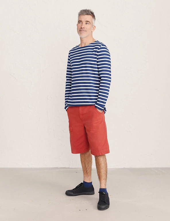 Seasalt Cornwall Men's T-shirts Organic Cotton Striped Long Sleeve T-Shirt 10 Seasalt Cornwall Men's T-shirts Organic Cotton Striped Long Sleeve T-Shirt - Image 8