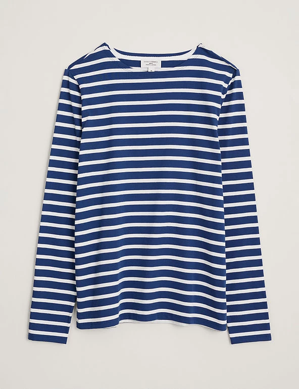 Seasalt Cornwall Men's T-shirts Organic Cotton Striped Long Sleeve T-Shirt 9 Seasalt Cornwall Men's T-shirts Organic Cotton Striped Long Sleeve T-Shirt - Image 7