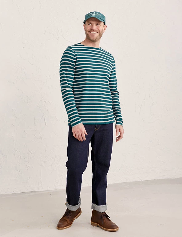 Seasalt Cornwall Men's T-shirts Organic Cotton Striped Long Sleeve T-Shirt 25 Seasalt Cornwall Men's T-shirts Organic Cotton Striped Long Sleeve T-Shirt - Image 23