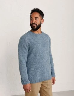 Seasalt Cornwall Men's Jumpers Pure Wool Crew Neck Jumper