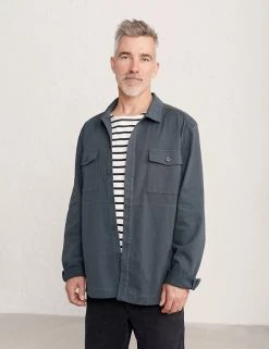 Seasalt Cornwall Casual Shirts Cotton Rich Garment Dyed Overshirt