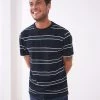 White Stuff Men's T-shirts Pure Cotton Striped Crew Neck T-Shirt -Popular Znas Store SD 10 T19 1711 F4 X EC 0