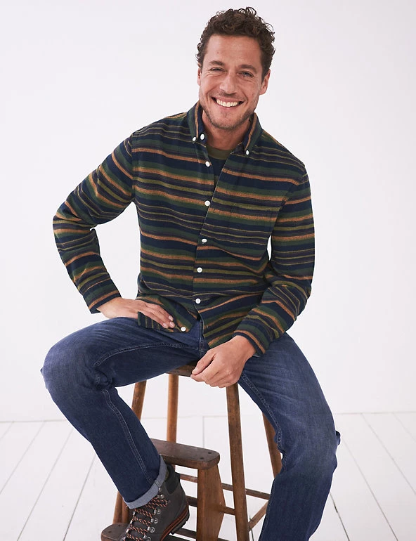 White Stuff Casual Shirts Pure Cotton Striped Shirt 3 White Stuff Casual Shirts Pure Cotton Striped Shirt