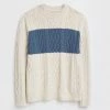 White Stuff Men's Jumpers Pure Cotton Cable Colour Block Jumper -Popular Znas Store SD 10 T19 1843 F4 X EC 90