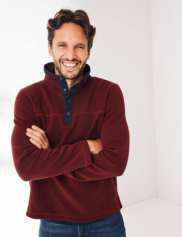 FatFace Men's Hoodies & Sweatshirts Cotton Rich Funnel Neck Sweatshirt 7 FatFace Men's Hoodies & Sweatshirts Cotton Rich Funnel Neck Sweatshirt - Image 5