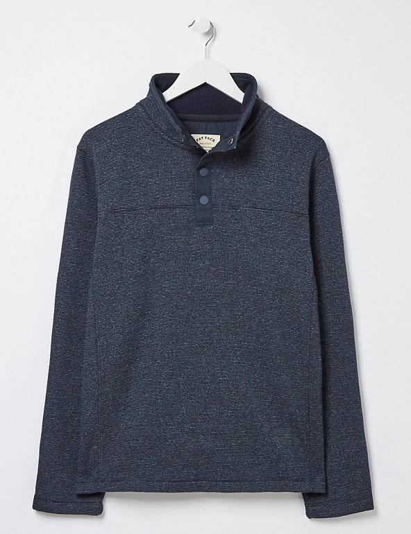 FatFace Men's Hoodies & Sweatshirts Cotton Rich Funnel Neck Sweatshirt 4 FatFace Men's Hoodies & Sweatshirts Cotton Rich Funnel Neck Sweatshirt - Image 2