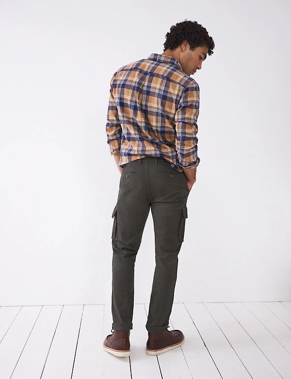 White Stuff Men's Trousers Regular Fit Cotton Rich Cargo Trousers 5 White Stuff Men's Trousers Regular Fit Cotton Rich Cargo Trousers - Image 3