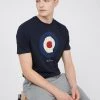 Ben Sherman Men's T-shirts Pure Cotton Target Graphic T-Shirt -Popular Znas Store SD 10 T19 5604 E4 X EC 1
