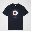 Ben Sherman Men's T-shirts Pure Cotton Target Graphic T-Shirt -Popular Znas Store SD 10 T19 5604 E4 X EC 90