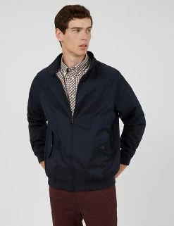 Ben Sherman Men's Coats & Jackets Pure Cotton Harrington Jacket