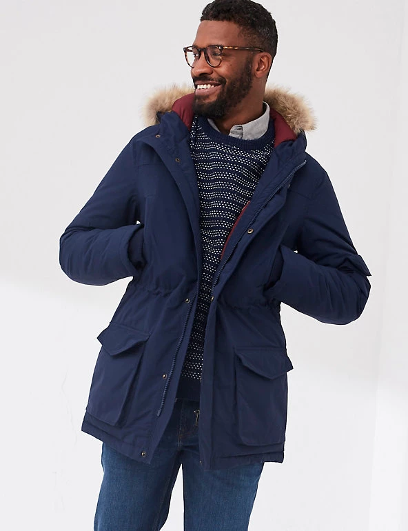 FatFace Men's Coats & Jackets Padded Hooded Parka Jacket 3 FatFace Men's Coats & Jackets Padded Hooded Parka Jacket