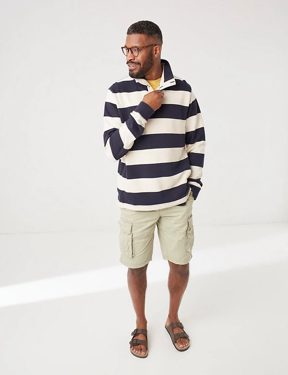 FatFace Men's Hoodies & Sweatshirts Cotton Rich Striped Sweatshirt 3 FatFace Men's Hoodies & Sweatshirts Cotton Rich Striped Sweatshirt