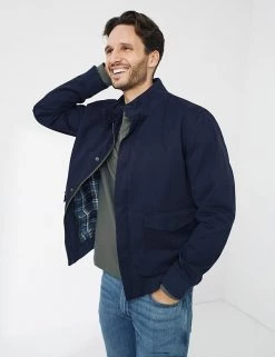 FatFace Men's Coats & Jackets Pure Cotton Bomber Jacket