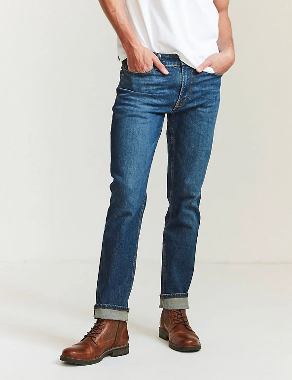 FatFace Men's Jeans Slim Fit Cotton Rich 5 Pocket Jeans 3 FatFace Men's Jeans Slim Fit Cotton Rich 5 Pocket Jeans
