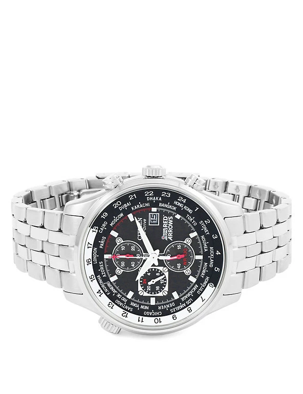 Men's Watches Citizen Red Arrows Eco-Drive Chronograph Stainless Steel Watch 4 Men's Watches Citizen Red Arrows Eco-Drive Chronograph Stainless Steel Watch - Image 2