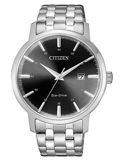 Men's Watches Citizen Three Hand Eco-Drive Stainless Steel Watch