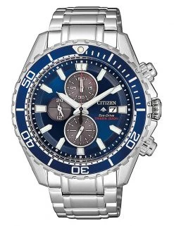 Men's Watches Citizen Promaster Diver's Stainless Steel Chronograph Watch