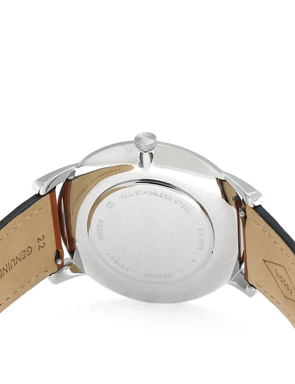 Men's Watches Fossil Minimalist Fashion Analogue Quartz Brown Leather Watch 4 Men's Watches Fossil Minimalist Fashion Analogue Quartz Brown Leather Watch - Image 2