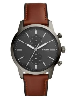 Men's Watches Fossil Townsman Brown Leather Watch