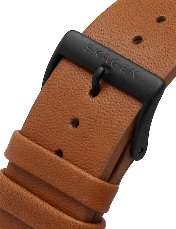 Men's Watches Skagen Ancher Chronograph Brown Leather Watch 8 Men's Watches Skagen Ancher Chronograph Brown Leather Watch - Image 6