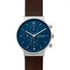 Men's Watches Skagen Ancher Chronograph Brown Leather Watch -Popular Znas Store SD 10 T55 1734 N6 X EC 0