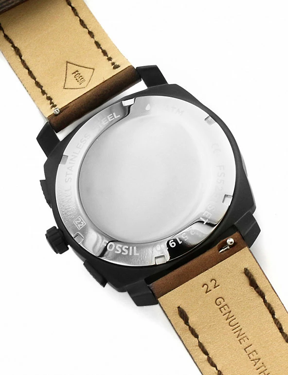 Men's Watches Fossil Machine Brown Leather Chronograph Watch Gift Set 4 Men's Watches Fossil Machine Brown Leather Chronograph Watch Gift Set - Image 2