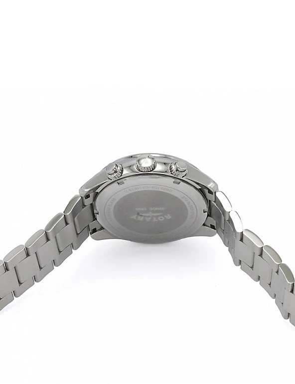 Men's Watches Rotary Henley Waterproof Stainless Steel Chronograph Watch 6 Men's Watches Rotary Henley Waterproof Stainless Steel Chronograph Watch - Image 4