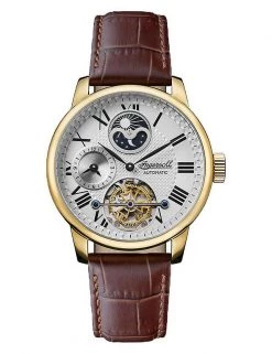 Men's Watches Ingersoll Riff Brown Leather Automatic Watch