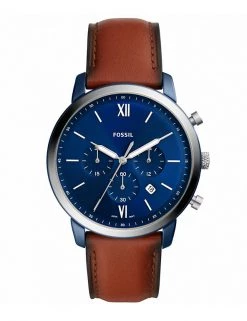 Men's Watches Fossil Neutra Brown Leather Chronograph Watch