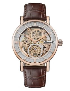 Men's Watches Ingersoll Herald Brown Leather Automatic Watch