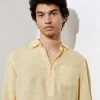 JAEGER Casual Shirts Luxury Pure Linen Overhead Shirt -Popular Znas Store SD 10 T62 1209C GA X EC 2
