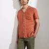 JAEGER Casual Shirts Luxury Pure Linen Revere Shirt -Popular Znas Store SD 10 T62 1210C CJ X EC 0