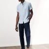 JAEGER Casual Shirts Luxury Pure Linen Short Sleeve Shirt -Popular Znas Store SD 10 T62 1215C E1 X EC 1