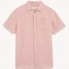 JAEGER Casual Shirts Luxury Pure Linen Short Sleeve Shirt -Popular Znas Store SD 10 T62 1215C Q2 X EC 90