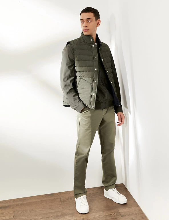 JAEGER Men's Coats & Jackets Recycled Feather And Down Reversible Padded Gilet 5 JAEGER Men's Coats & Jackets Recycled Feather And Down Reversible Padded Gilet - Image 3