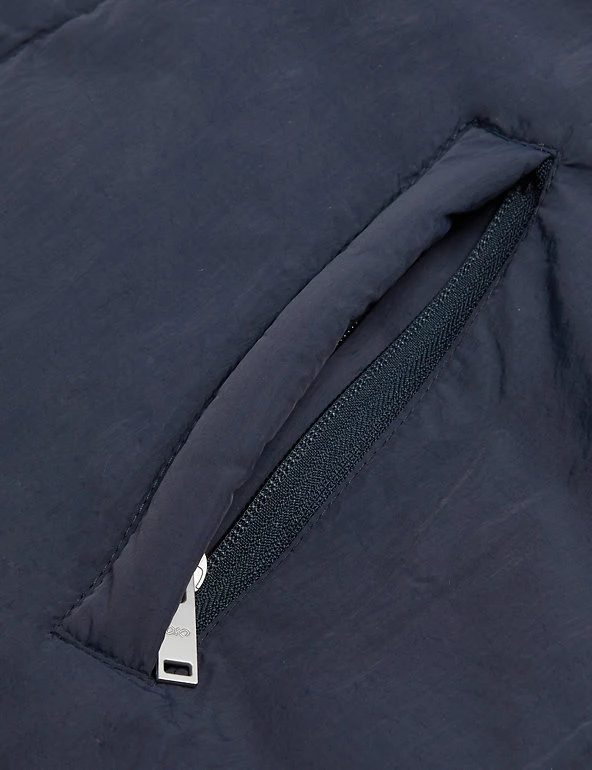 JAEGER Men's Coats & Jackets Recycled Feather And Down Reversible Padded Gilet 8 JAEGER Men's Coats & Jackets Recycled Feather And Down Reversible Padded Gilet - Image 6